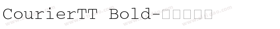 CourierTT Bold字体转换